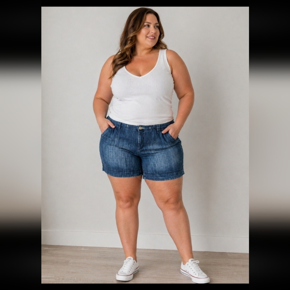 NATURAL REFLECTIONs 20W Blue Jean Shorts